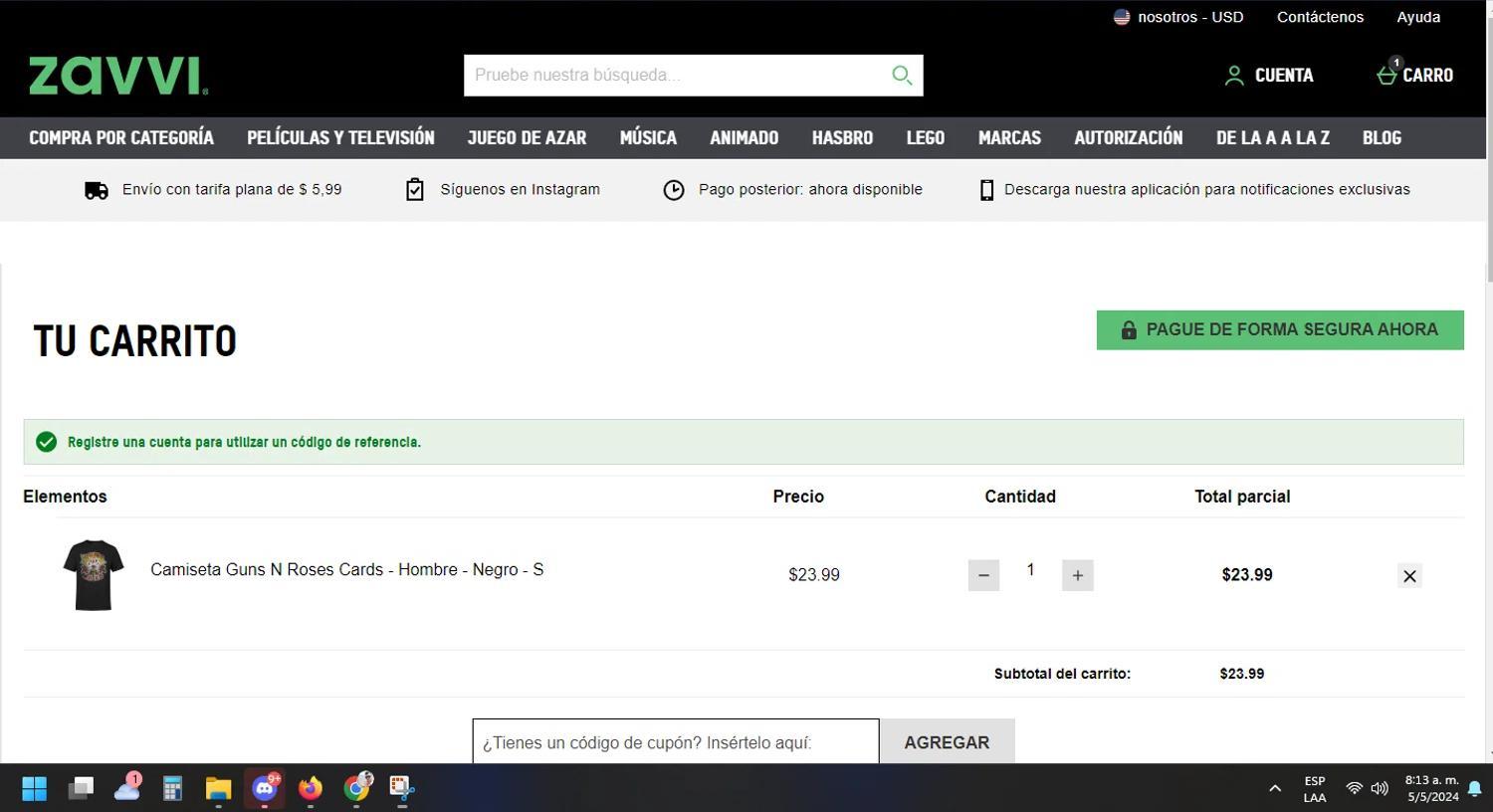 How to apply Zavvi US coupon code